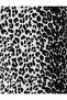 Leopard Patterned T-Shirt Long Sleeve High Collar - 6
