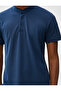 3sam10013mk In3 Indigo Men's Cotton Jersey Basic Short Sleeve Polo Neck T-shirt - 5