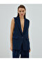 Blazer Vest Single Button Pocket Detailed - 3