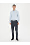 Light Oxford Blue Slim Fit Long Sleeve Shirt 50289396-Vr003 - 4