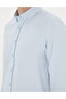 Light Oxford Blue Slim Fit Long Sleeve Shirt 50289396-Vr003 - 7