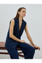 Blazer Vest Single Button Pocket Detailed