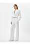 Crop Blazer Jacket Buttoned Double Breasted - 2