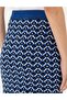Cobalt Blue Pen Fit Knitwear Skirt 50290548 -Vr045 - 6