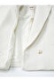 Crop Blazer Jacket Double Breasted Buttoned Textured - 6