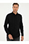 Black Slim Fit Long Sleeve Shirt 50292079-Vr046 - 3