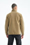Full Zippered 5 Pocket Men's Fleece Outdoor Jacket - 5