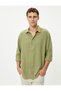 Italian Collar Shirt Long Sleeve Cotton Regular Fit - 2