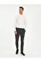 Anthracite Slim Fit Jogger Canvas Trousers 50296207-Vr006