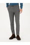 Gray Slim Fit Lace-Up Canvas Trousers 50296178-Vr024 - 2
