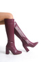 Carmen Burgundy Women's Boots - 4