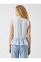 Sleeveless Blouse with Tie Detail, Satin Look - 4
