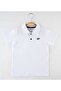 Polo Neck White School T-Shirt - 2
