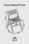PİKNİK KATLANABİLİR SANDALYE 4 Lü Set - 6