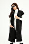 Women's Black Low Shoulder Black Knitwear Vest 12779 - 6