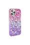 آيفون 15 برو ماكس - حافظة هاكار منقوشة ثلاثية الأبعاد - وردي-بنفسجي