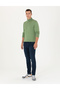 Dark Green Melange Slim Fit Turtleneck Basic Knitwear Sweater 50276162 -Vr127 - 4
