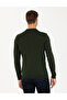 Dark Green Slim Fit Polo Neck Basic Knitwear Sweater 50276350-Vr079 - 5