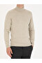 Sand Melange Slim Fit Turtleneck Basic Knitwear Sweater 50276162-Vr123 - 6