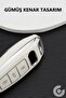 Audi Compatible A3, A4, A6, A7, A8, B9, C8, 4K, D5, S7, S8, Q7, Q8, E-Tron Silver Edge Tpu Key Case Cover (Black) - 5