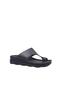 1742 Black Skin Comfort Casual Flip-Flop Anatomical Slippers