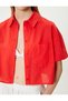 Short Sleeve Shirt with Pocket Detail, Classic Collar, Cotton - 5
