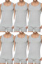 Men's Premium Cotton Classic Rib Tank Top 6 Pack - 2