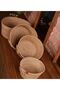 Jute Wicker Hand Woven 4-Piece Covered Basket Set Organizer - 2