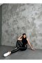 Firming Lifting Raised High Waist Shiny Faux Leather Leggings Without Pockets - 2