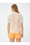 Sports Mesh T-Shirt Short Sleeve Crew Neck Comfortable Fit - 4