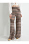 Wide Leg Crochet Trousers Normal Waist - 3