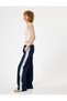 Parachute Trousers with Lace-Up Waist and Wide Leg Pocket Detail
