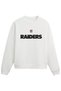 Raiders Nfl American Football White Regular Sweatshirt
