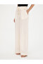 Ecru High Waist Wideleg Trousers 50284523-Vr019 - 2