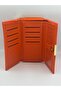 Women's Orange Cat Detail Chic and Highly Pocketed Quality Large Wallet - 5