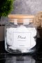 2-Piece Glass Cotton Set with Wooden Lid, Makeup Cotton and Cotton Organizer Set, Storage Container - 3