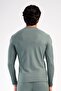 Men's Long Sleeve Crew Neck Thermal T-Shirt 409006   Khaki - 4