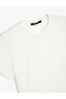 Tulle Detailed Sports T-Shirt Relax Fit Short Sleeve Crew Neck - 3