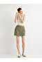 Shorts Skirt with Cargo Pocket Parachute Fabric