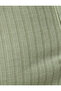 Polo Neck Mini Dress A-line Short Sleeve Ribbed - 6
