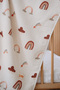 4 Layer Muslin Baby Blanket 100% Cotton - Rainbow - 5
