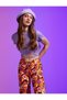 Crop T-Shirt Chain Detailed Crew Neck - 2