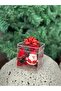 Luxurious New Year's Gift, Fancy Boxed Velvet Glitter 3D Santa Claus Bow Patterned Clasp Clip, Red - 4