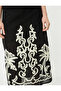 Midi Skirt with Embroidery Detail Normal Waist - 5
