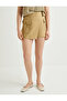 Cargo Shorts Skirt Pocket Detailed Buttoned Normal Waist Slim Fit - 4