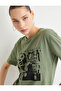 Printed T-Shirt Short Sleeve Crew Neck Cotton - 2