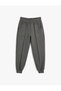 Jogger Sweatpants with Elastic Waist, Stitching Detail and Pockets - 6