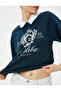 Shirt Collar T-Shirt Short Sleeve Printed Cotton - 5
