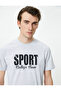 Slogan Printed T-Shirt Slim Fit Crew Neck Short Sleeve - 2