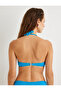 Textured Push Up Bikini Top with Tie Detail - Underwire - 4